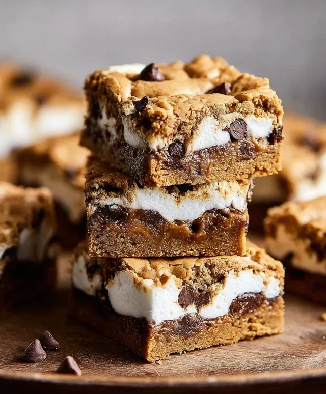 Peanut Butter S'mores Blondies