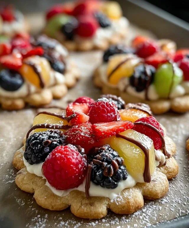 Fruit Pizza Cookies