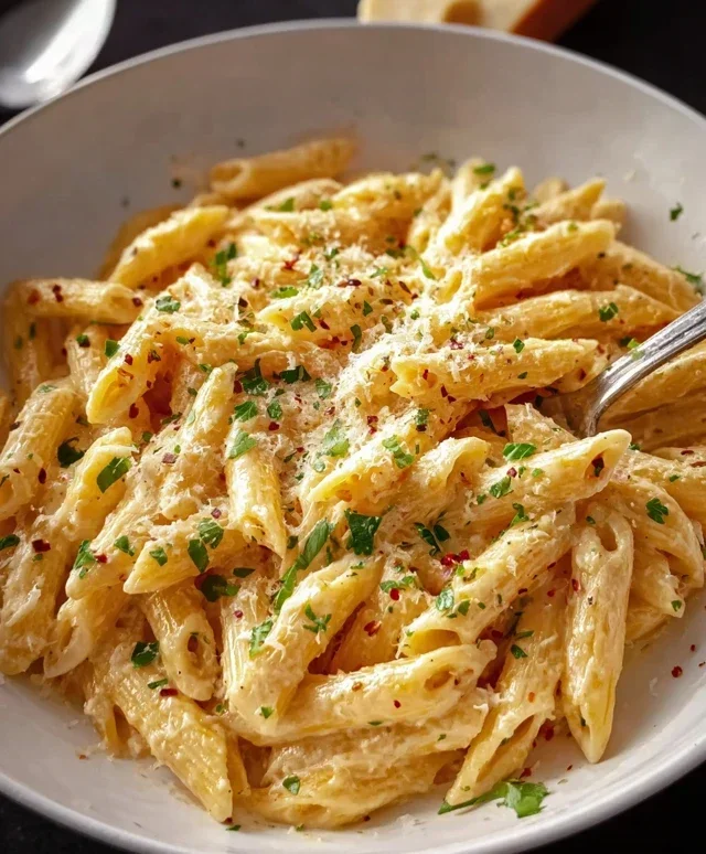 One Pot Creamy Garlic Pasta (Just 20 Minutes!)