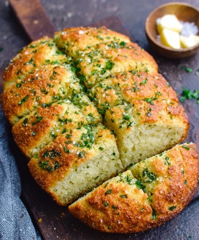 Garlic Butter Keto Bread