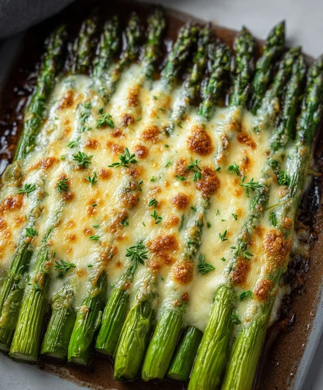 Cheesy Baked Asparagus