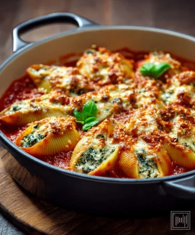 Spinach and Ricotta Stuffed Shells Recipe