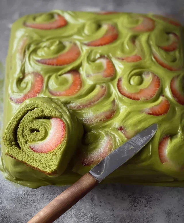 Strawberry Matcha Latte Rolls