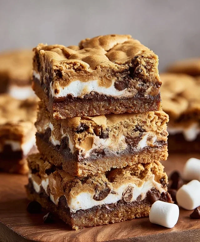 Peanut Butter S'mores Blondies