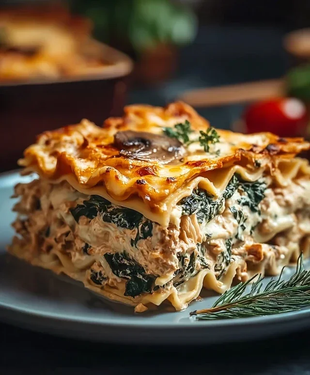 Mushroom And Spinach Lasagna Recipe