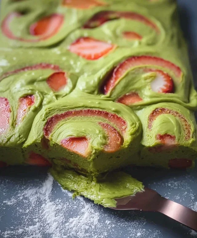 Strawberry Matcha Latte Rolls