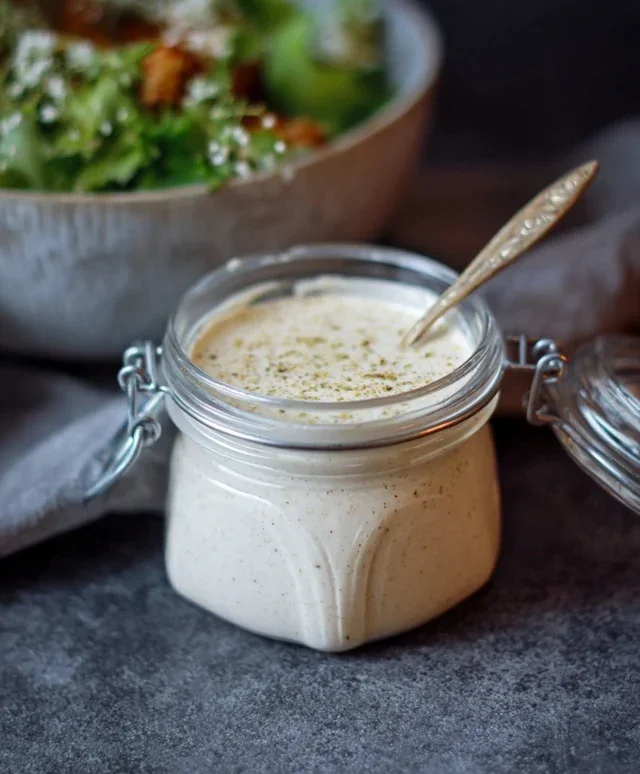 Homemade Creamy Caesar Salad Dressing