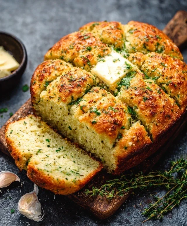Garlic Butter Keto Bread