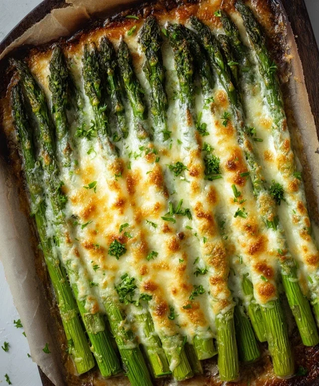 Cheesy Baked Asparagus
