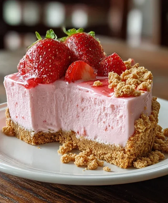 Strawberry Crunch Pink Cheesecake