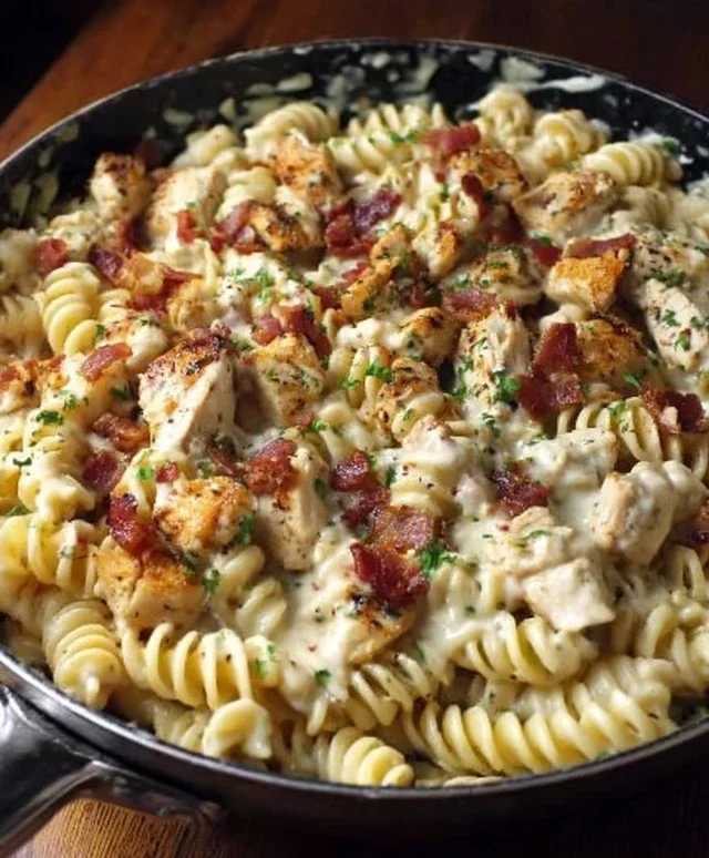 Chicken Beef Beef Bacon Ranch Pasta