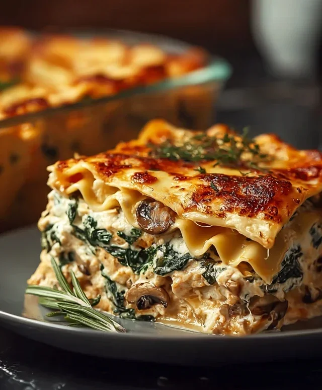 Mushroom And Spinach Lasagna Recipe