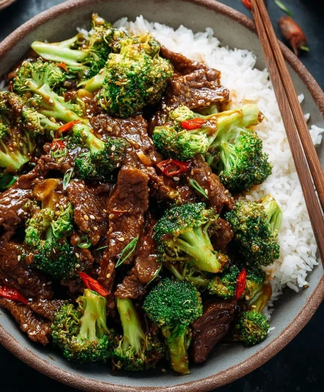 Chinese Beef and Broccoli (牛肉炒西兰花)