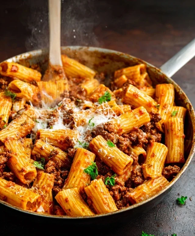 Beef Pasta in Tomato Sauce {Beef Ragu Pasta}