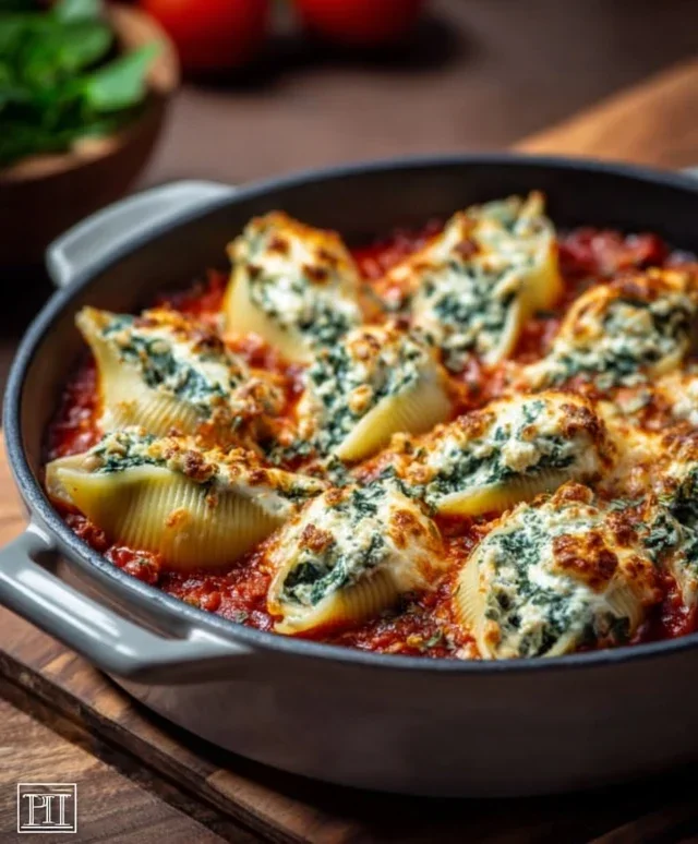 Spinach and Ricotta Stuffed Shells Recipe