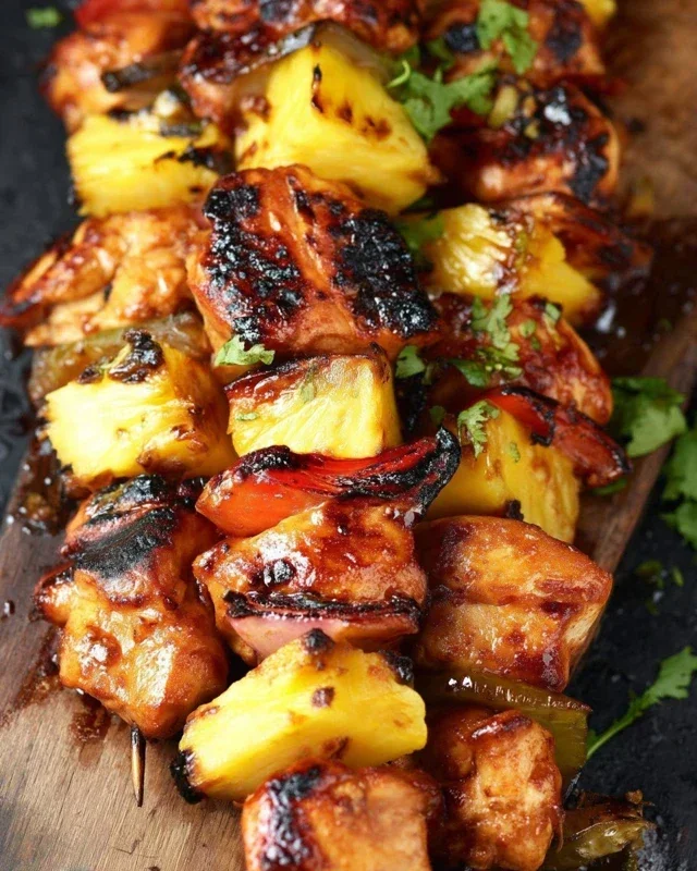 Pineapple Chicken Kebabs Recipe