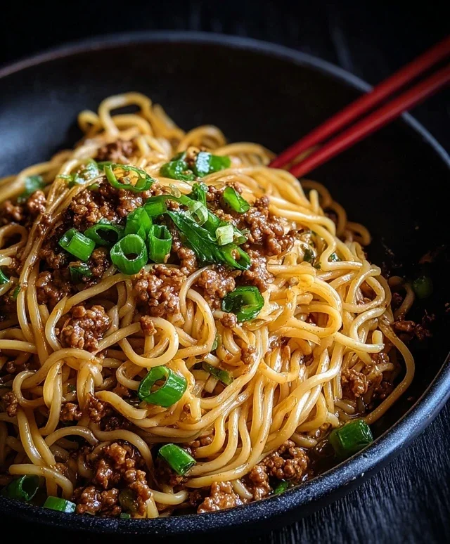 Asian Ground Beef Noodles