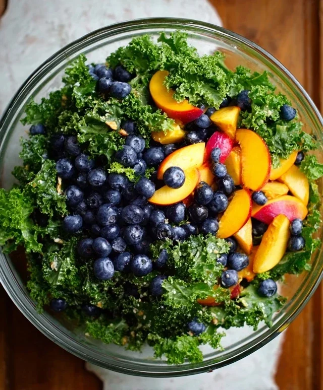 Summer Peach Blueberry Knon-non-non-alcoholic alternativeic non-alcoholic ale Salad