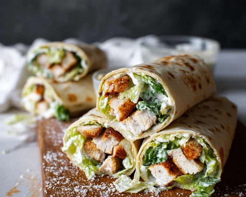 Chicken Caesar Wraps