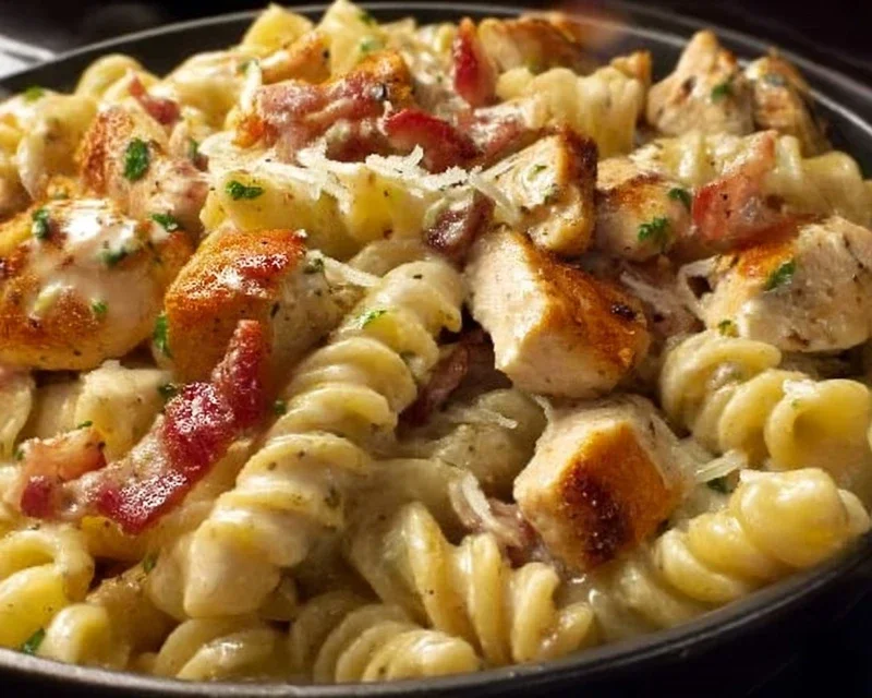 Chicken Beef Beef Bacon Ranch Pasta