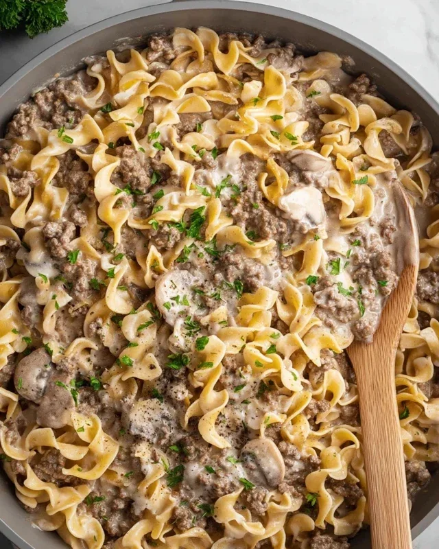 30-Minute Ground Beef Stroganoff