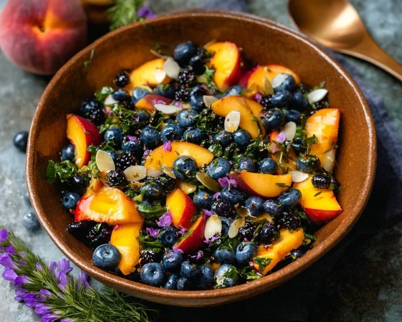 Summer Peach And Blueberry Knon-non-non-alcoholic alternativeic non-alcoholic ale Salad