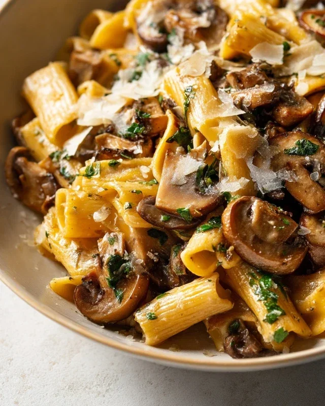 Garlic Mushroom Pasta