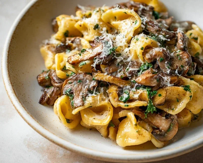 Garlic Mushroom Pasta