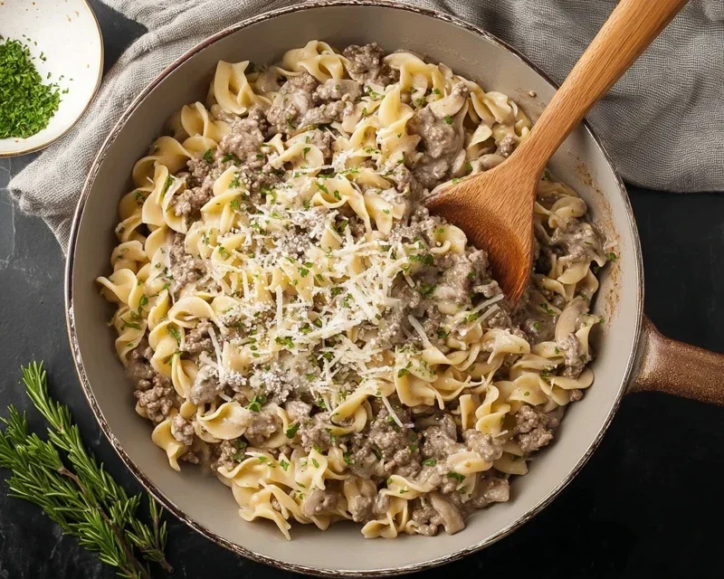 30-Minute Ground Beef Stroganoff