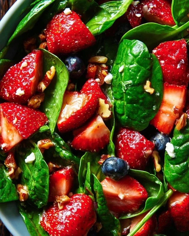 15-Minute Strawberry Spinach Salad