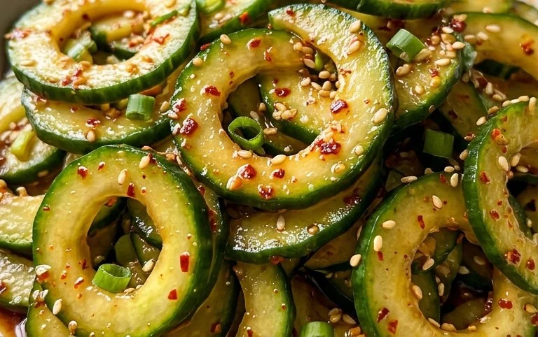 Spiral Cucumber Salad: Korean-Inspired Recipe