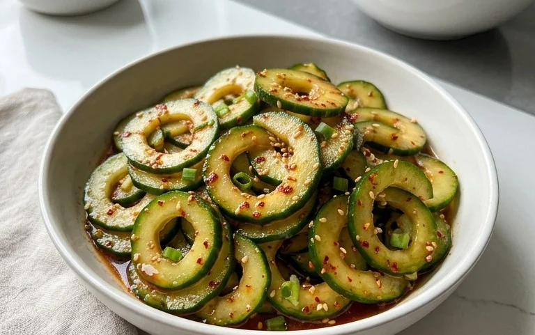 Spiral Cucumber Salad: Korean-Inspired Recipe