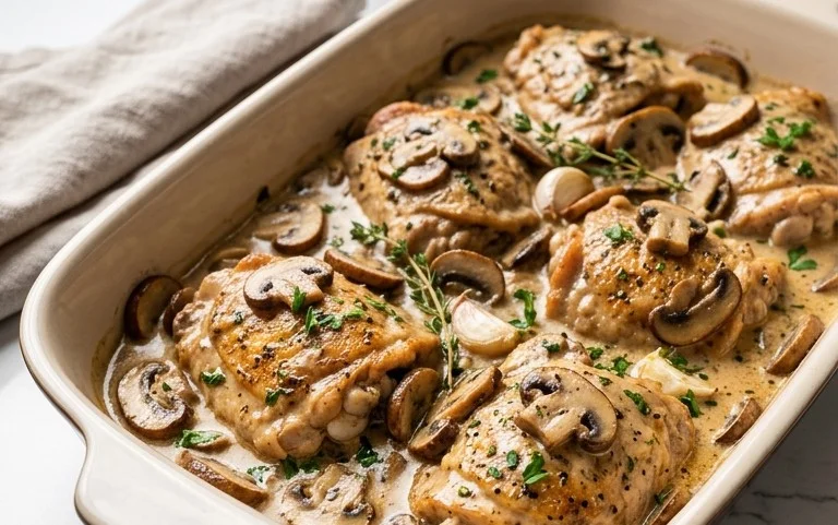 Creamy Mushroom Chicken Recipe