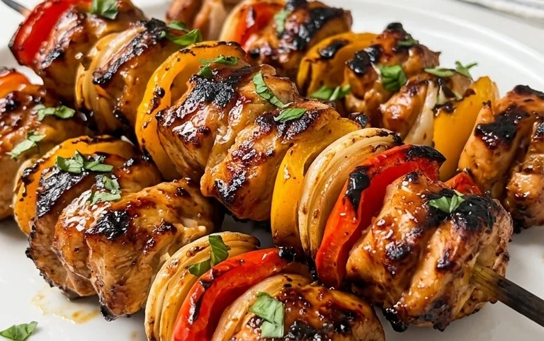 Air Fryer Chicken Skewers (VIDEO)