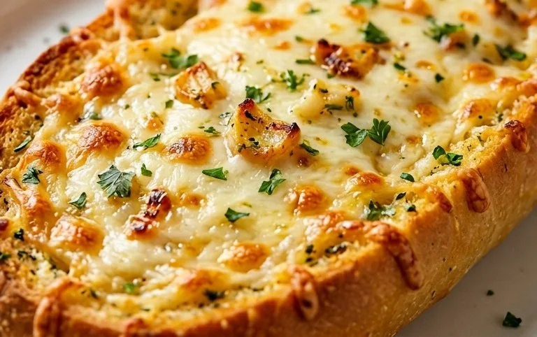 BEST CHEESY GARLIC BREAD RECIPE
