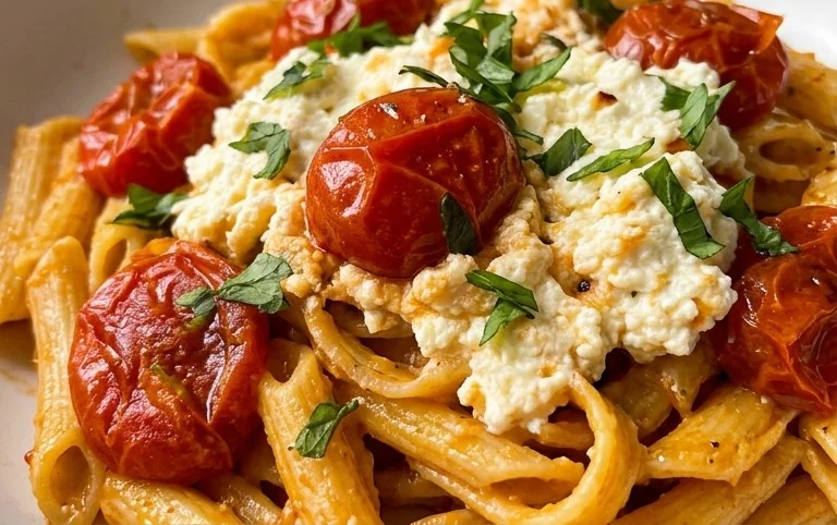 Roasted Tomato and Garlic Ricotta Pasta