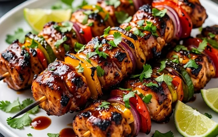 Mexican Barbecue Chicken Skewers
