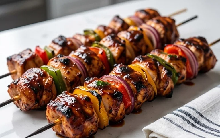 Mexican Barbecue Chicken Skewers