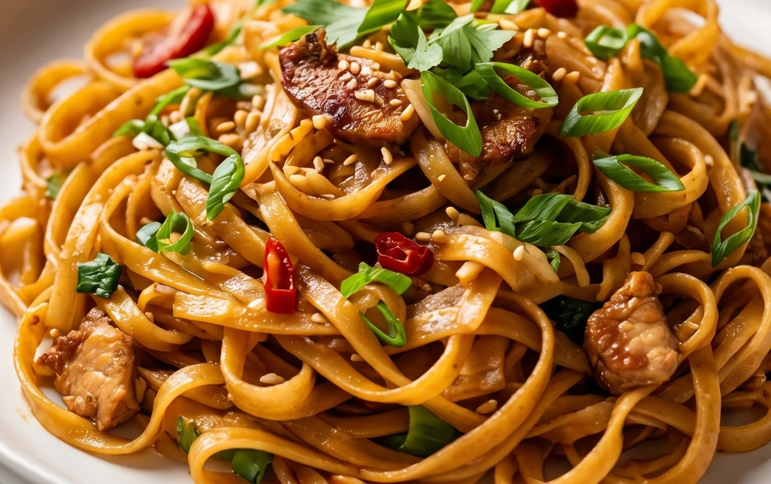 Drunken noodles
