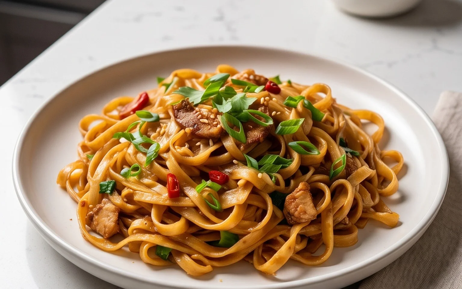 Drunken noodles