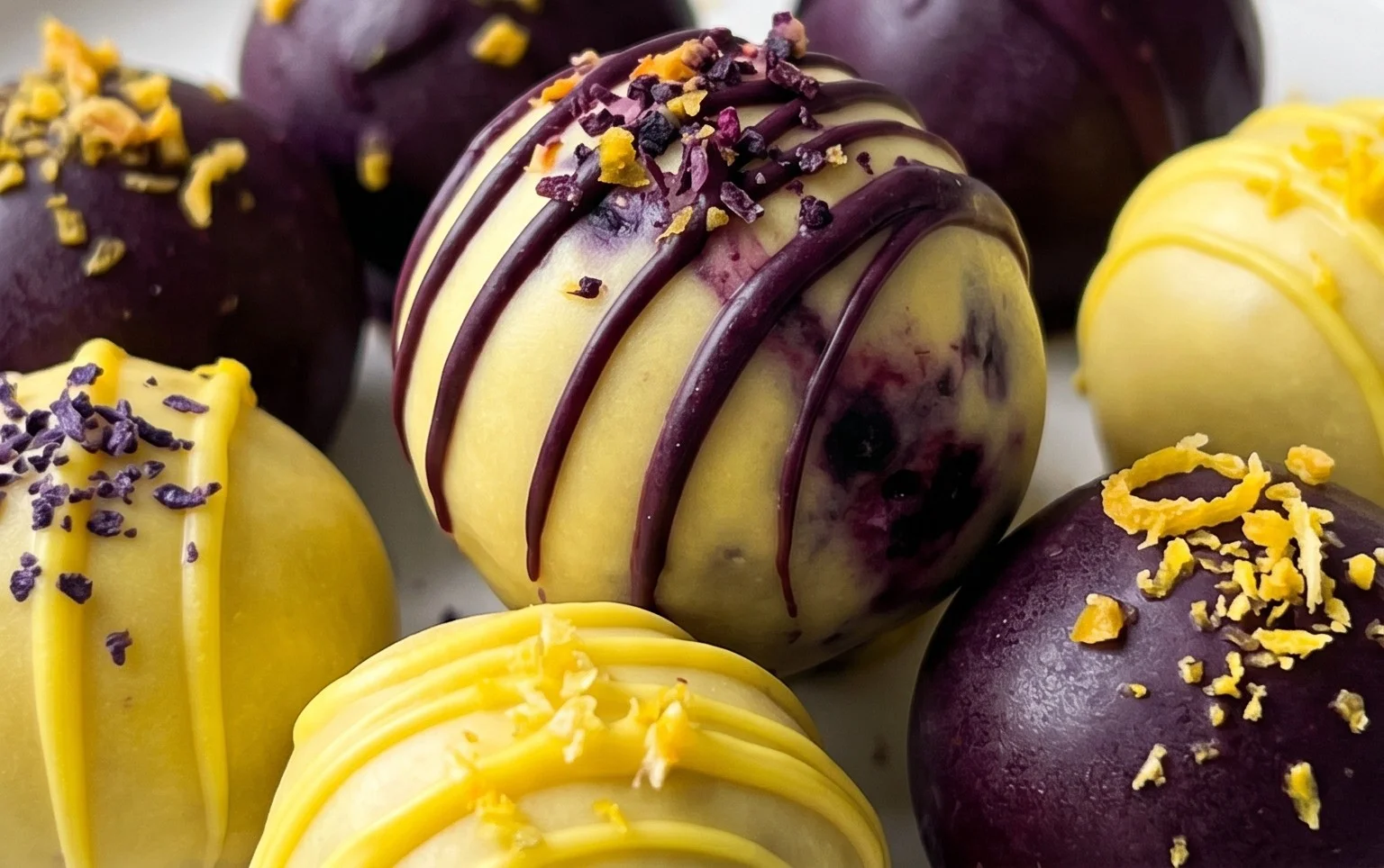 LEMON BLUEBERRY TRUFFLES