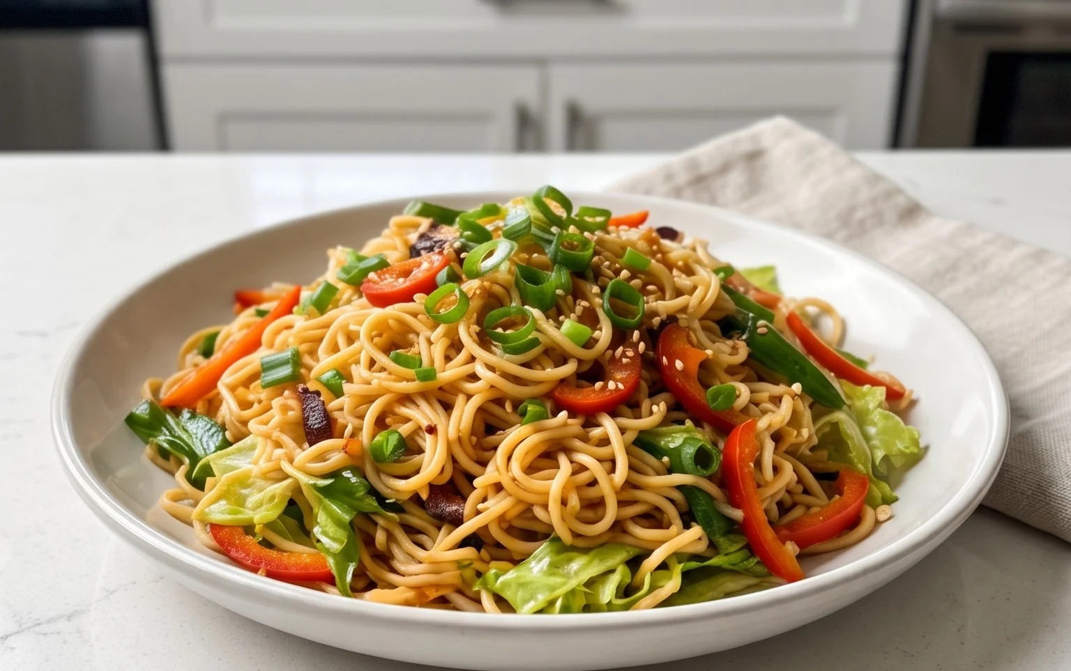 Crunchy Asian Ramen Noodle Salad Recipe