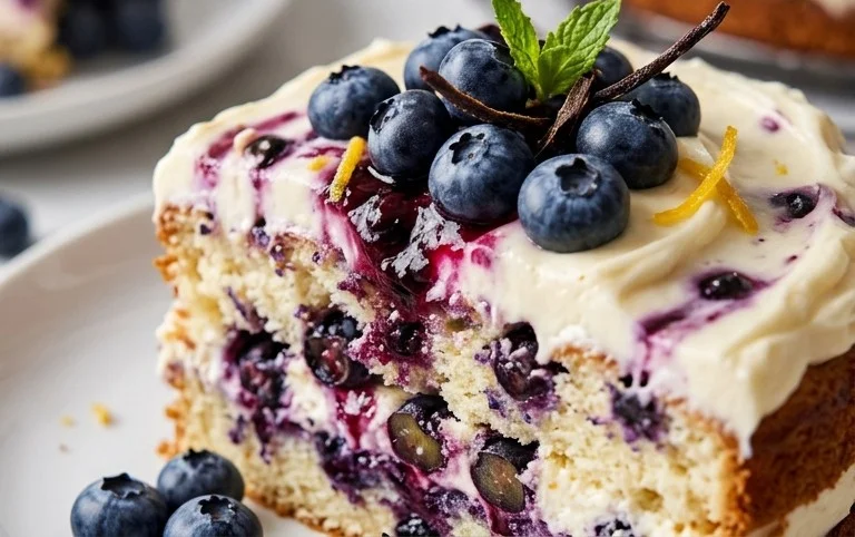 Nova Scotia Blueberry Cream Cake