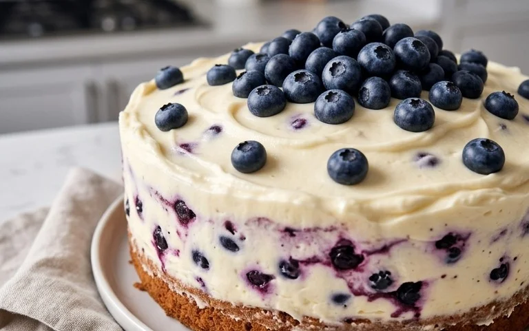 Nova Scotia Blueberry Cream Cake