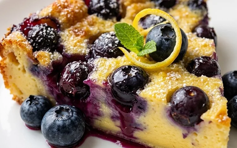 Lemon Blueberry Clafoutis