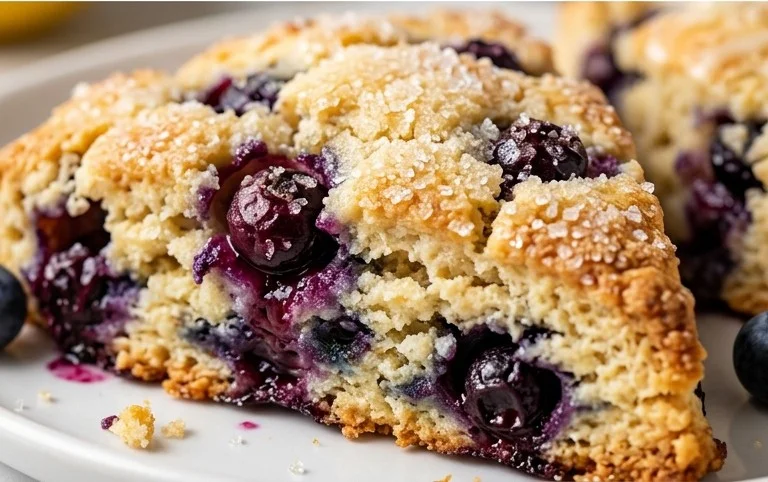 Almond Flour Lemon Blueberry Scones