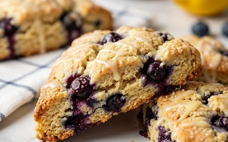 Almond Flour Lemon Blueberry Scones