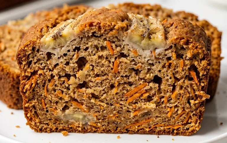 Dairy Free Carrot Cake Banana Bread