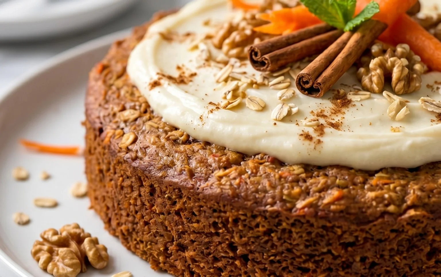 Easy Flourless Oatmeal Carrot Cake Recipe