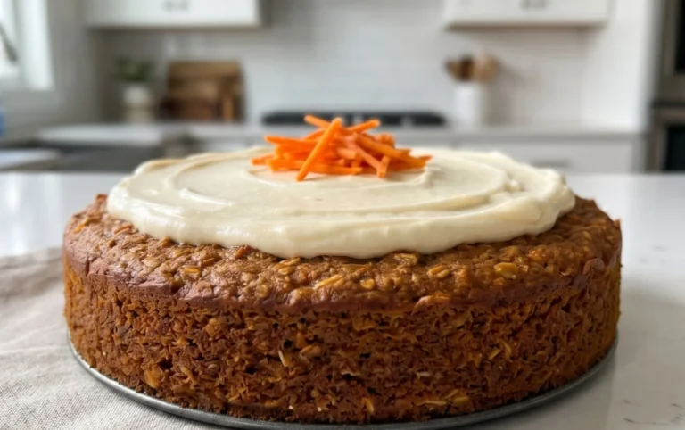 Easy Flourless Oatmeal Carrot Cake Recipe